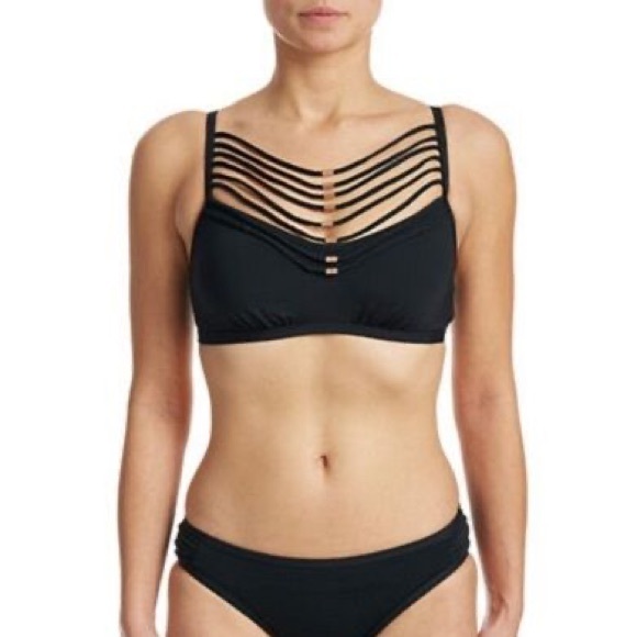 🆕 NWT! KENSIE Turquoise Strappy Bikini Top 🐠🐬☀️ - Picture 2 of 8